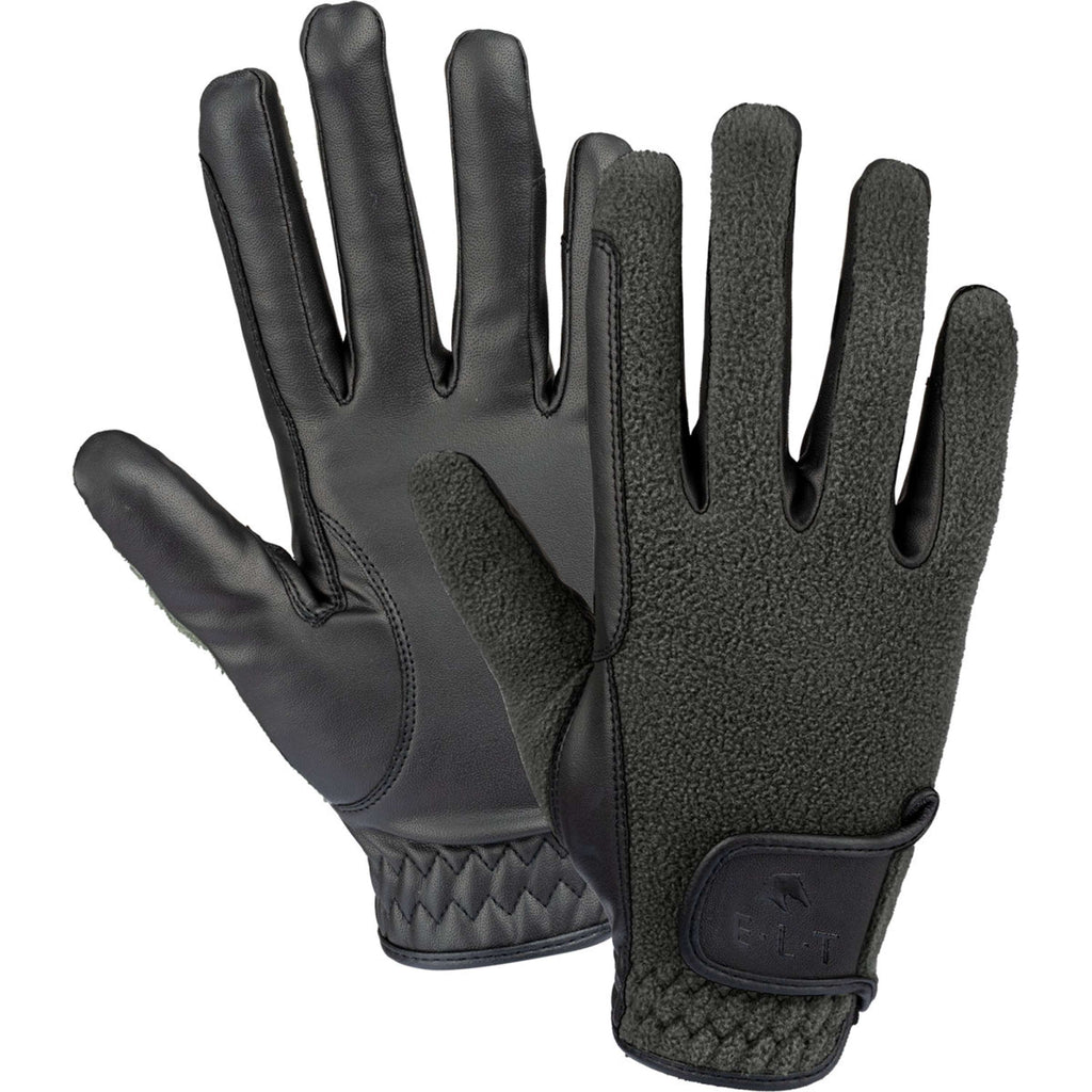 ELT Reithandschuhe Winter Fleece Schwarz