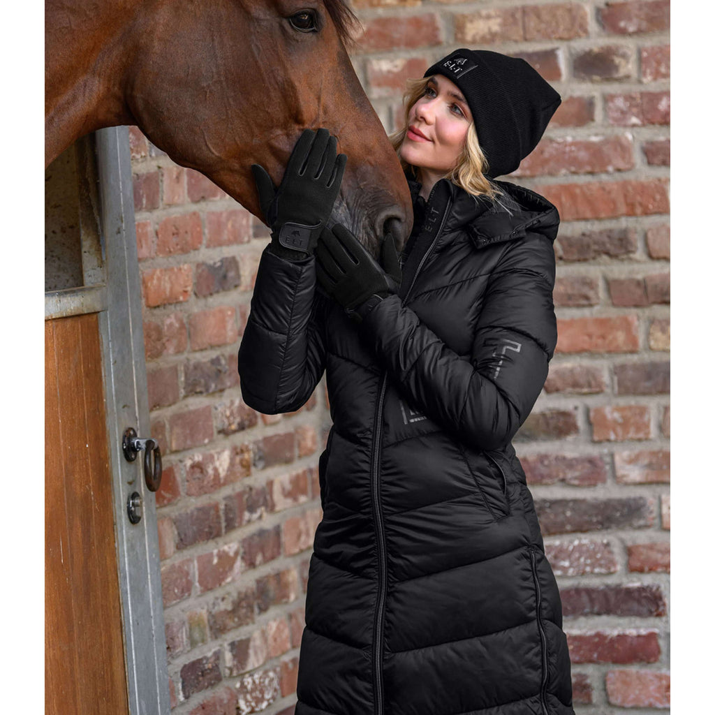 ELT Reithandschuhe Winter Fleece Schwarz