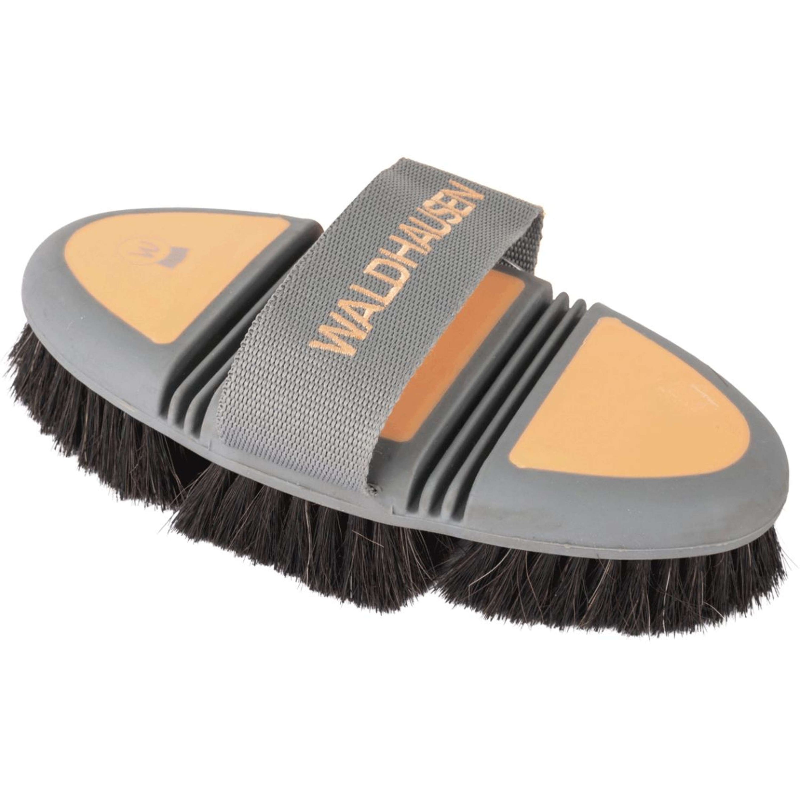 Waldhausen Weiche Kardätsche Flex Pferdehaar Peach/Chrome Grey