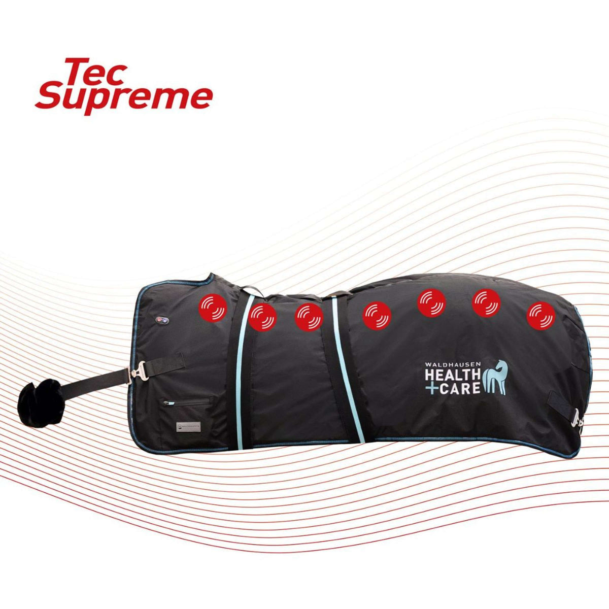 Waldhausen Heiz- und Massagedecke TecSupreme Schwarz