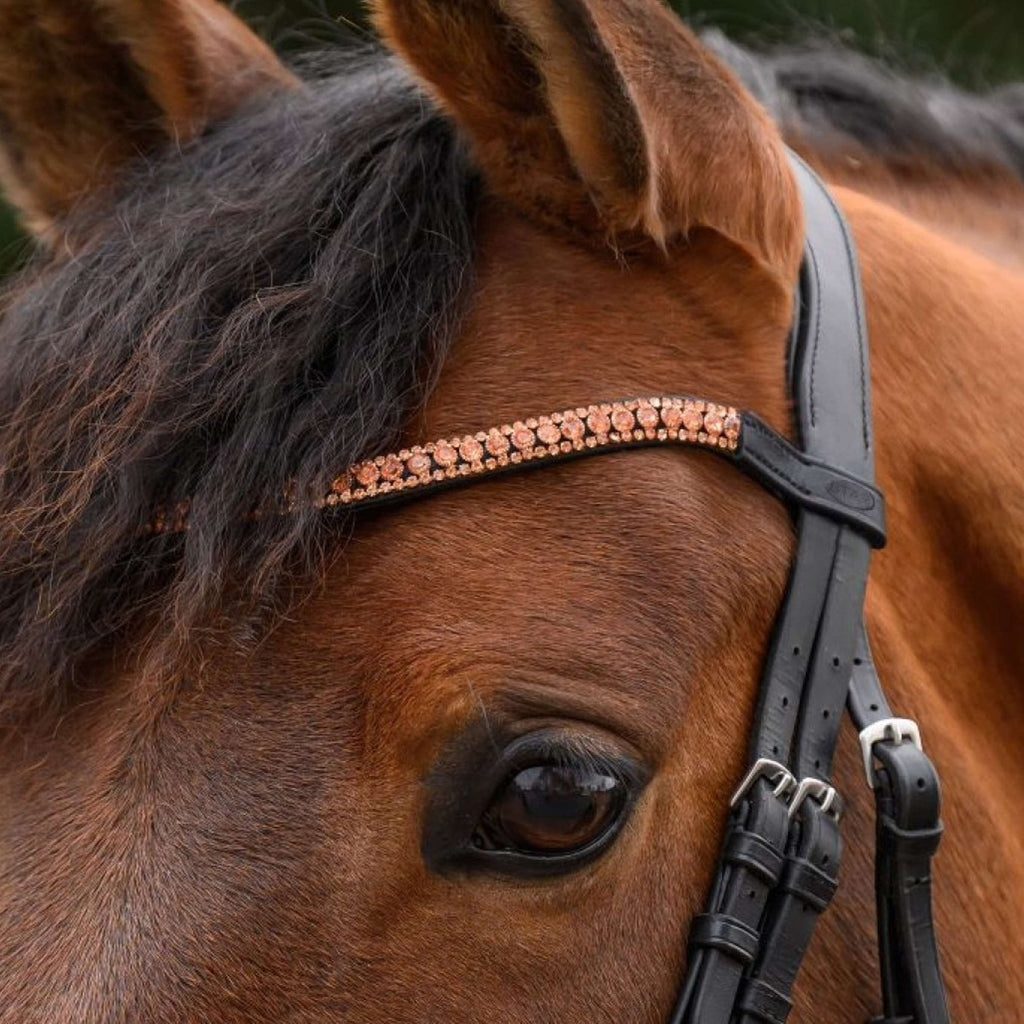 STAR Stirnriemen Glitzer Roségold
