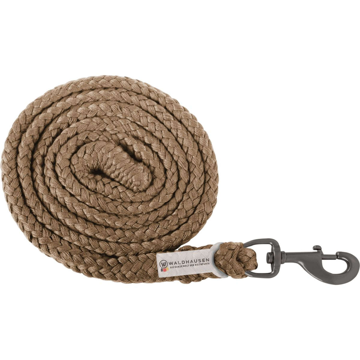 Waldhausen Lead Rope Plus mit Karabinerhaken Cappuccino