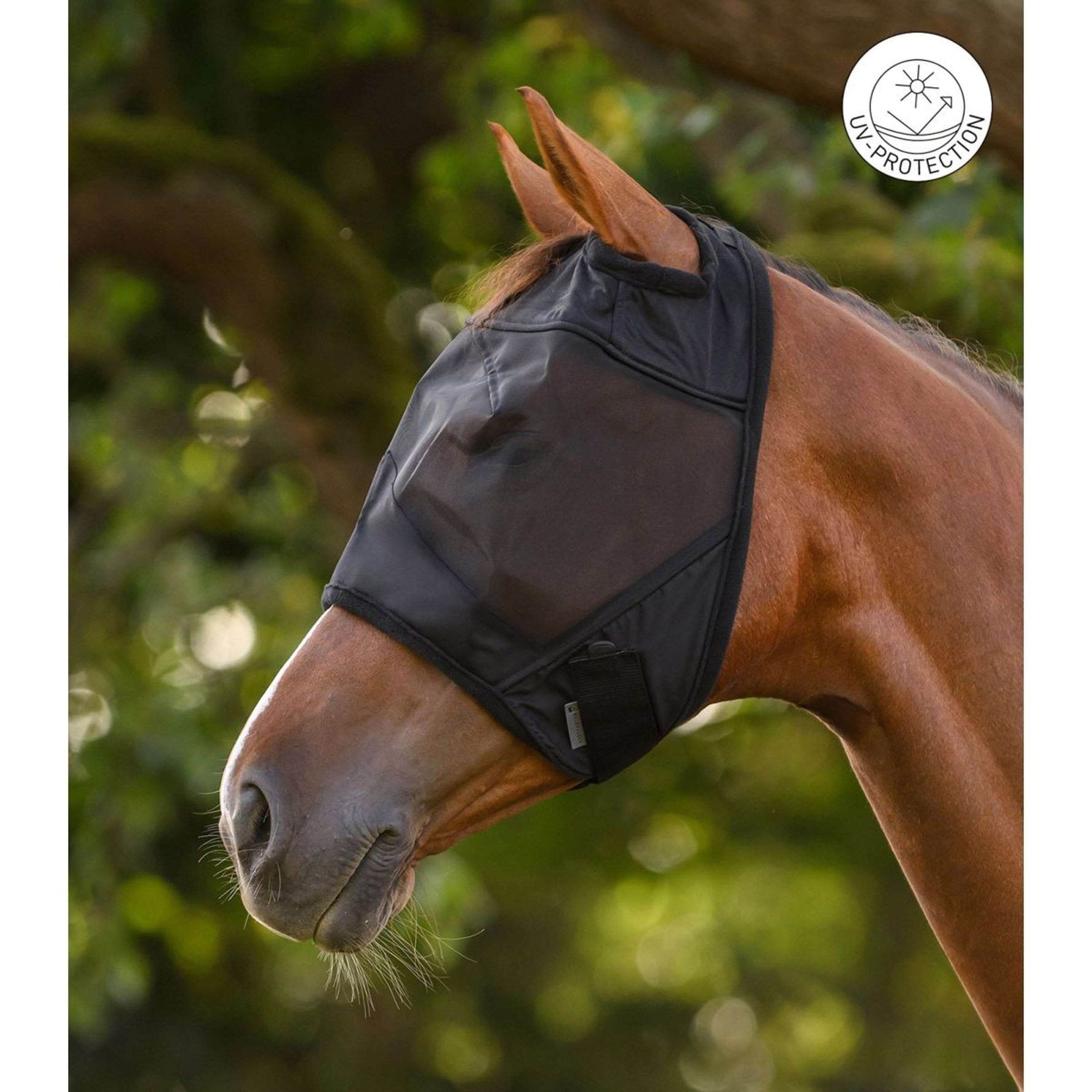 Waldhausen Fliegenmaske Premium Ohne Ohren Schwarz Waldhausen Fliegenmaske Premium Ohne Ohren Schwarz