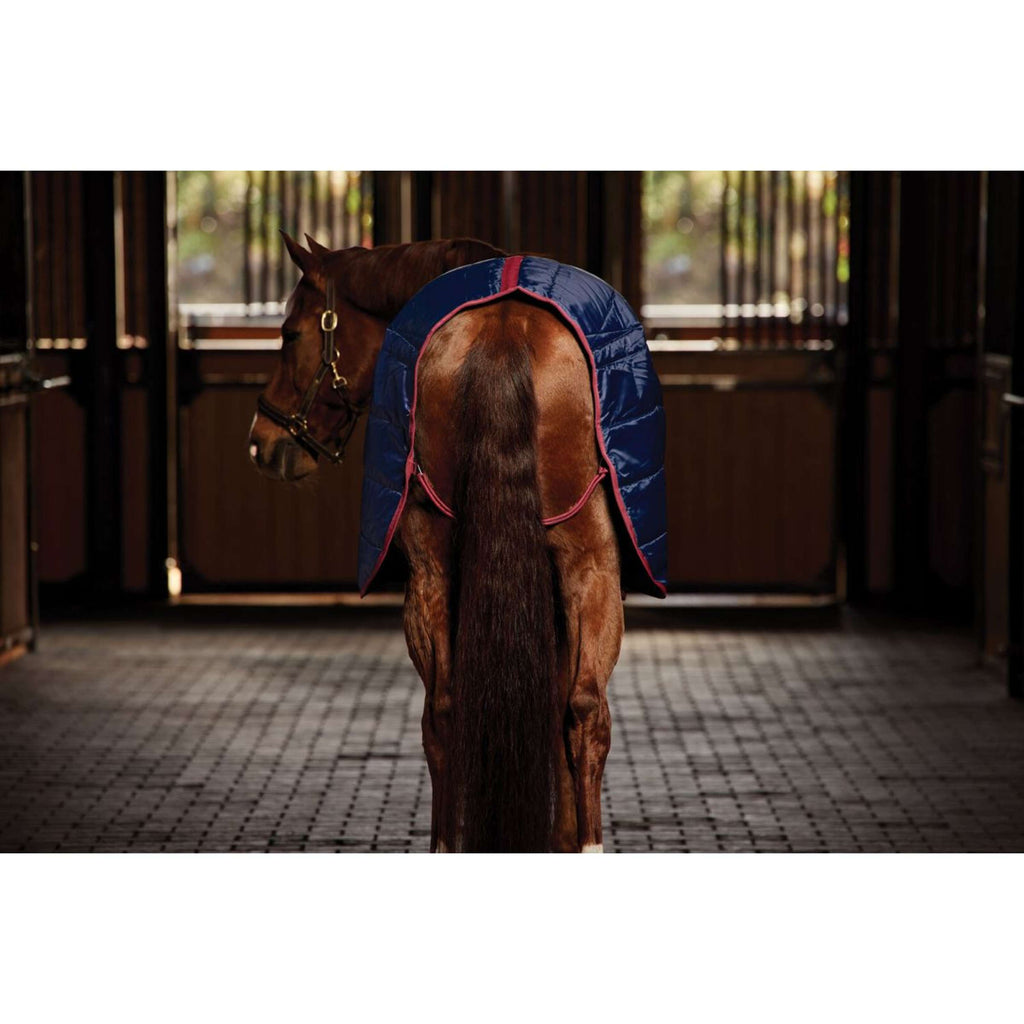 WeatherBeeta Stalldecke ComFiTec 210D Channel Quilt Standard Neck 100g Navy/Burgundy