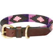 Weatherbeeta Halsband Polo Leder Cowdray Brown/Violett/Violett