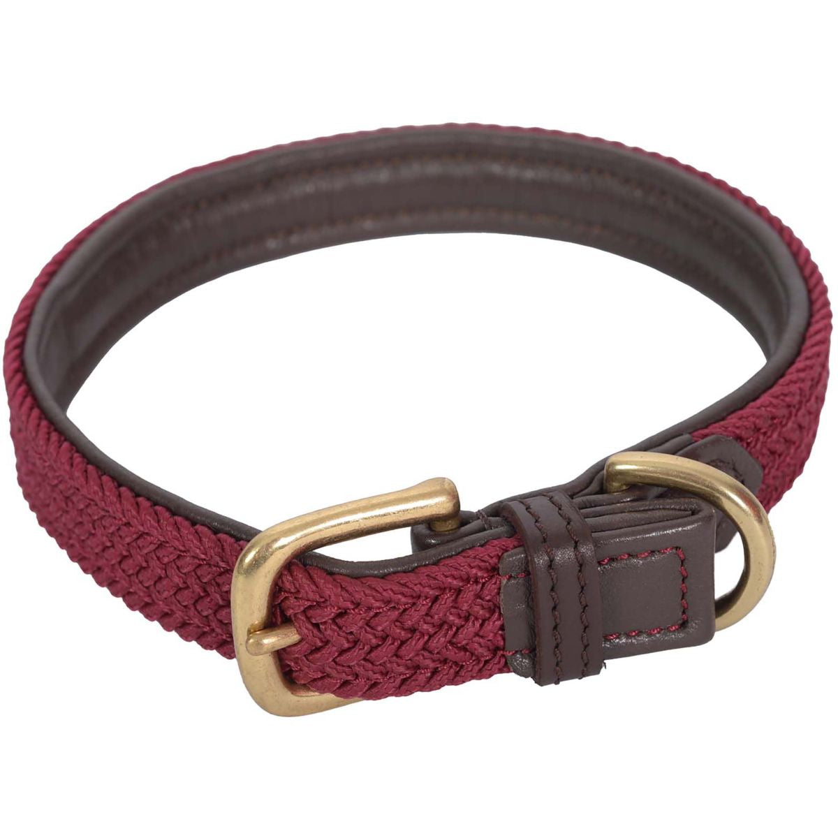 Weatherbeeta Hundehalsband Leder Brown/maroon