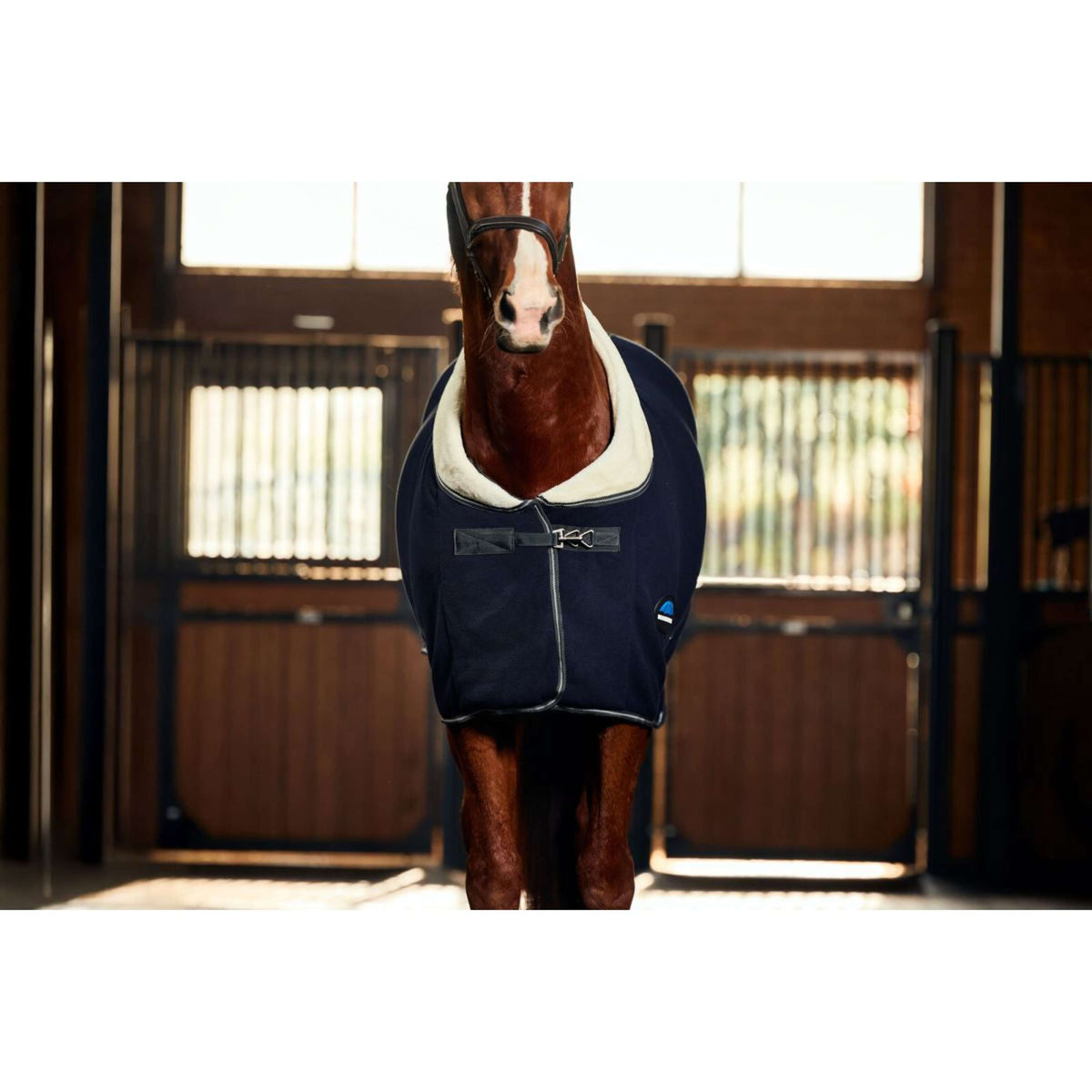 WeatherBeeta Fleecedecke Sherpa Cooler Standard Neck Navy/Kohle