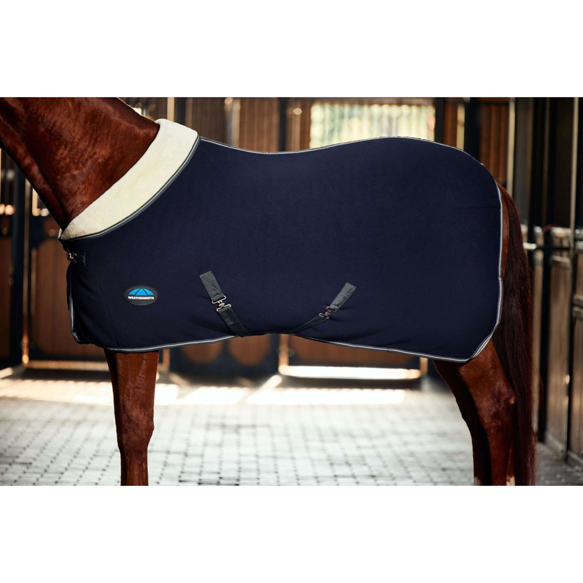 WeatherBeeta Fleecedecke Sherpa Cooler Standard Neck Navy/Kohle