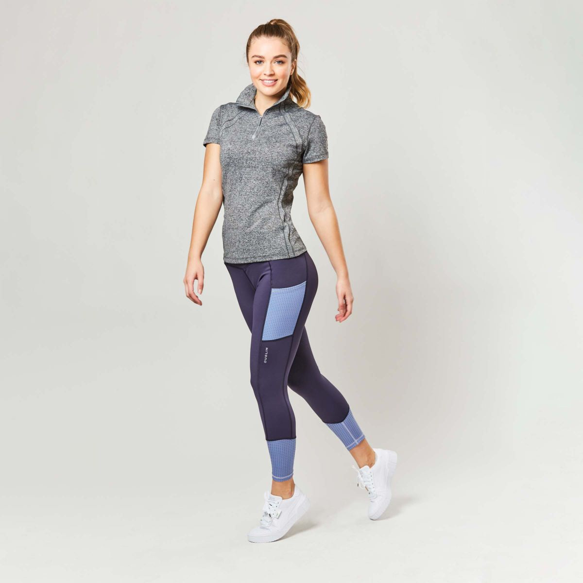 Dublin Reitleggings Power Performance Blau