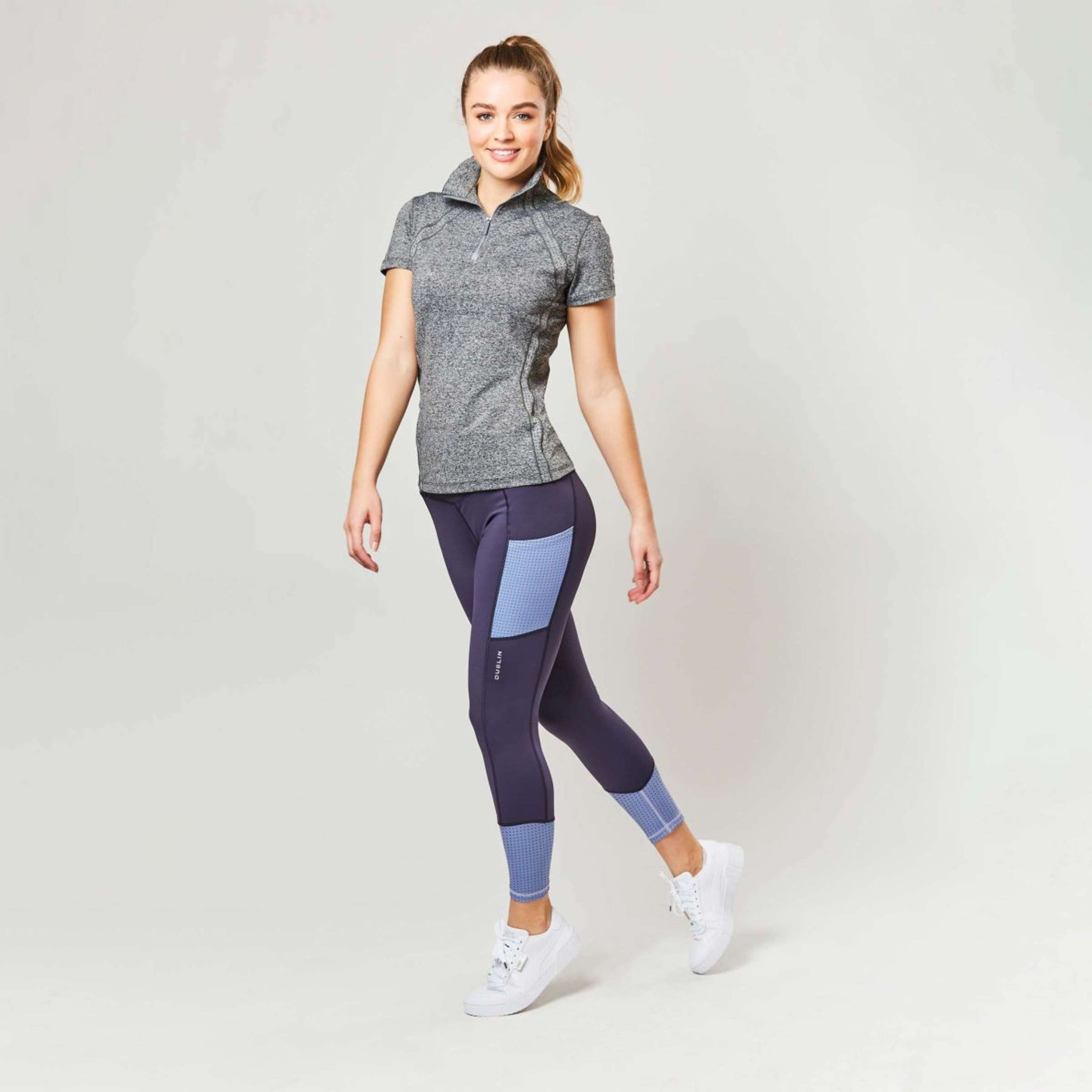 Dublin Reitleggings Power Performance Blau