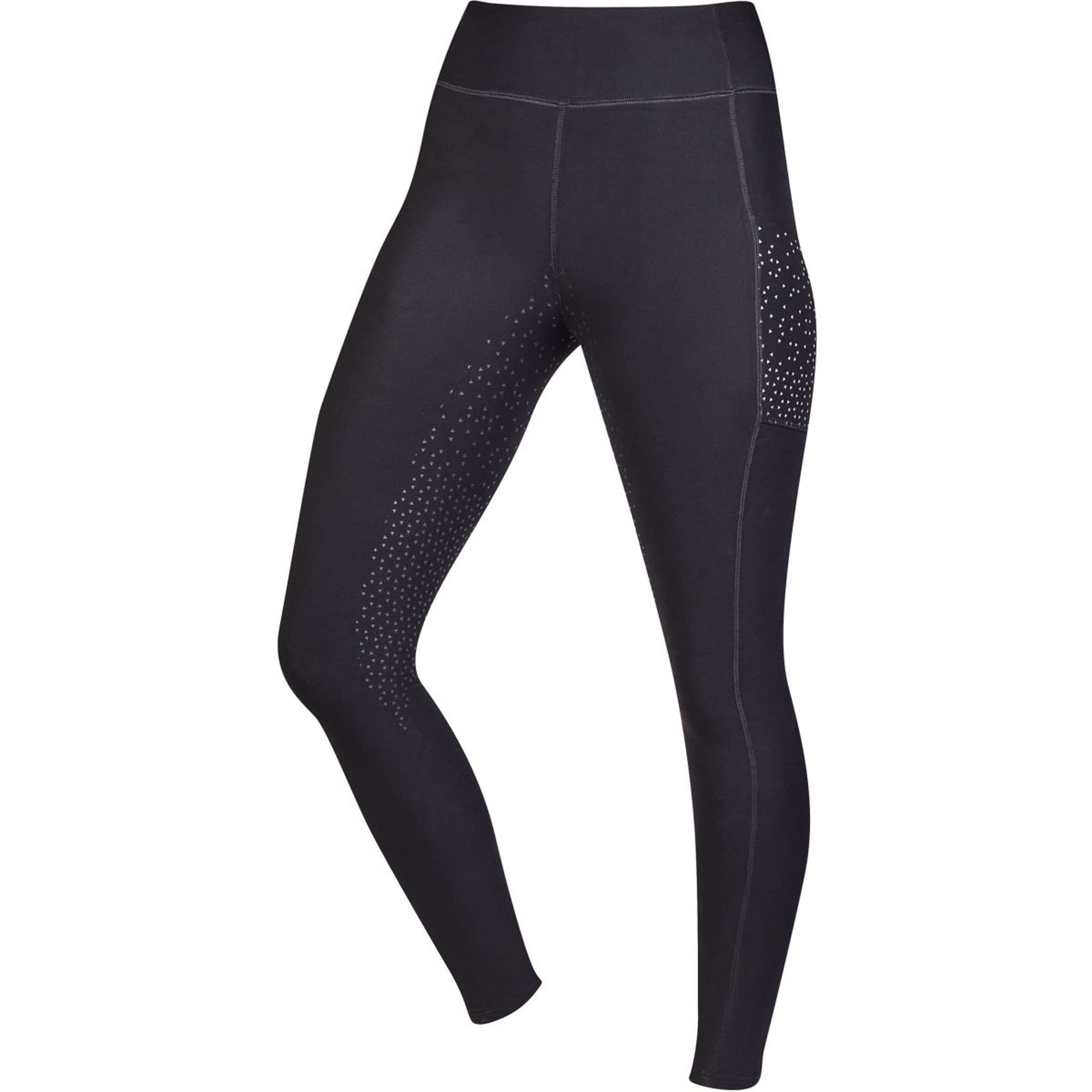 Dublin Reitleggings Reflective Compression High Rise Schwarz