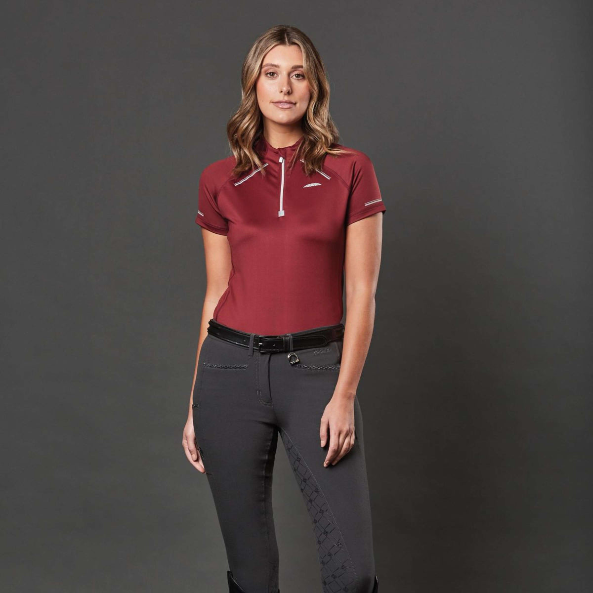 Weatherbeeta T-Shirt Victoria Premium Maroon