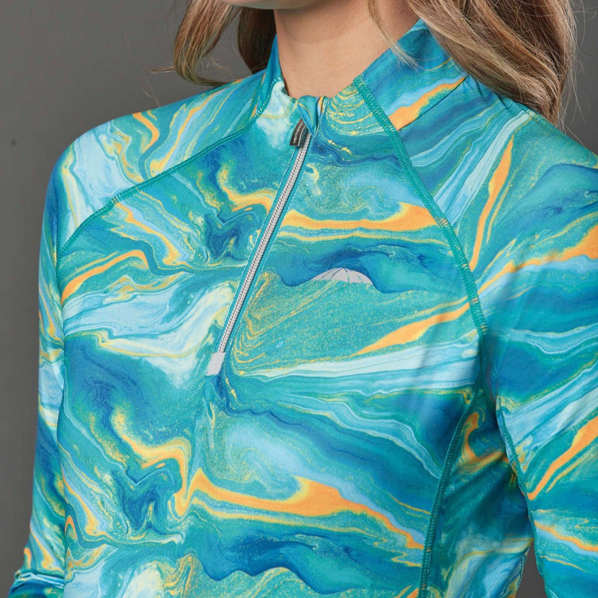 Weatherbeeta Shirt Ruby Swirl Marble Blau/Orange