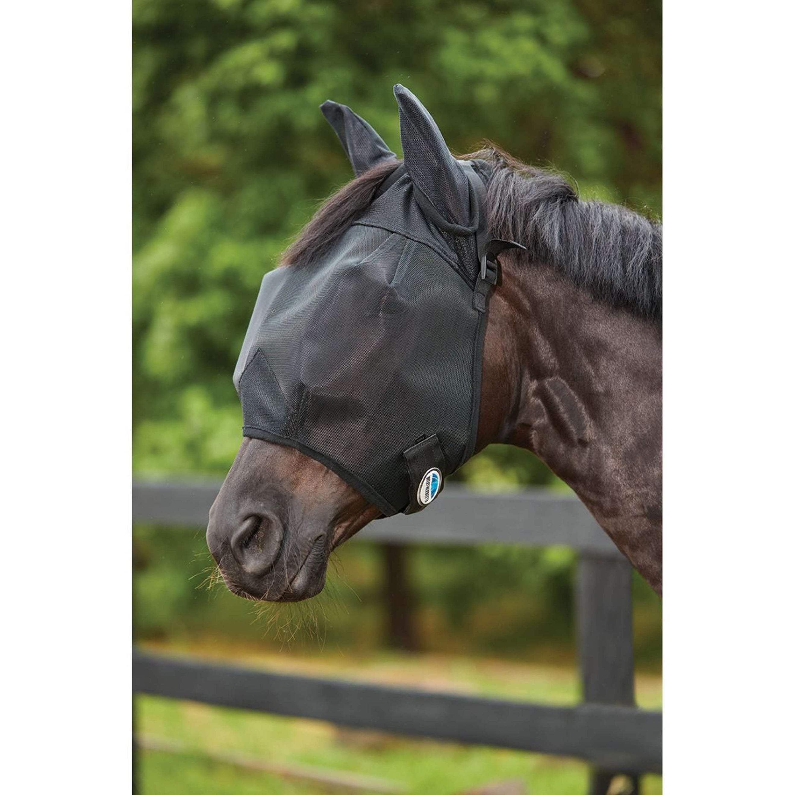 WeatherBeeta Fliegenmaske ComFiTec Double Dart Deluxe mit Ohren Schwarz