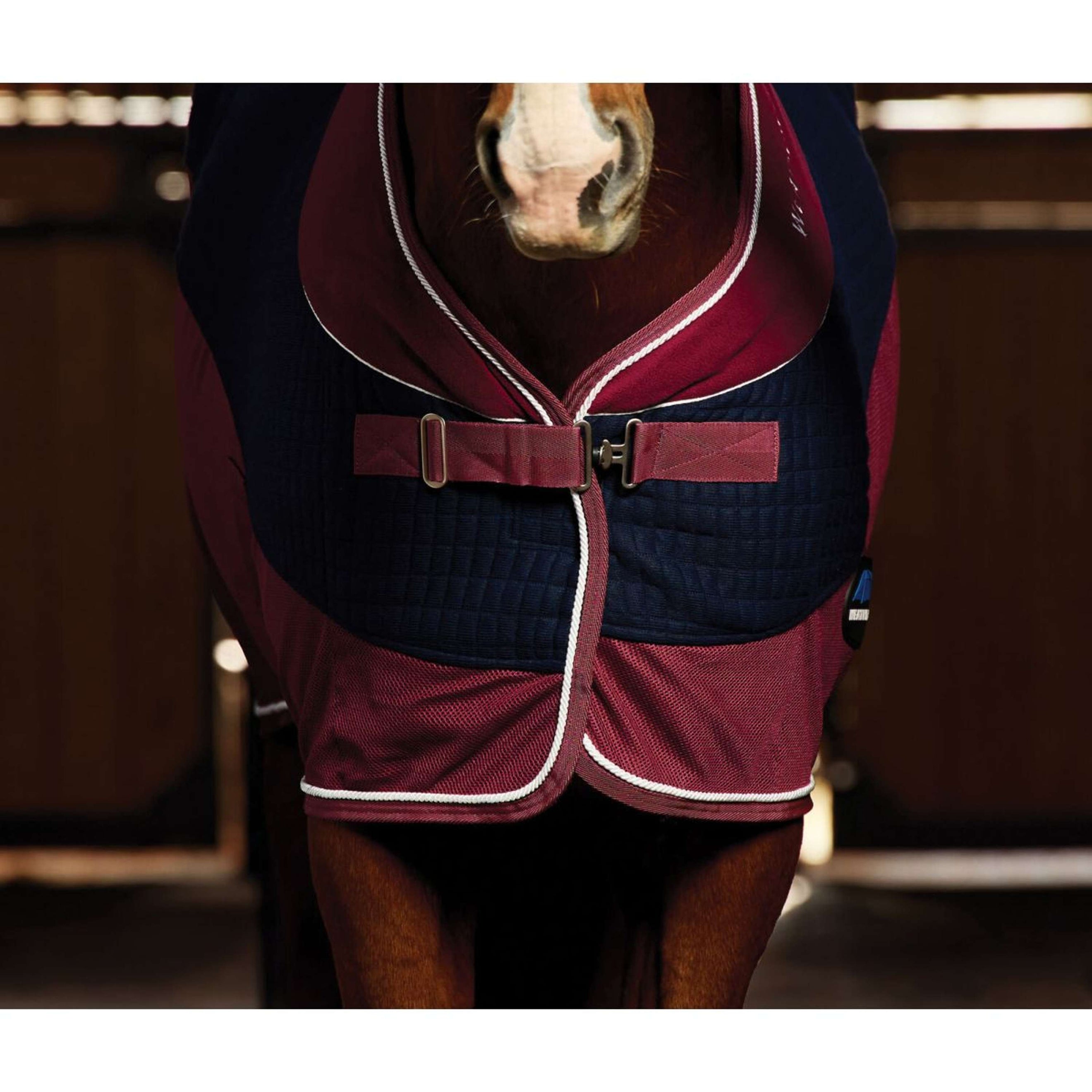 WeatherBeeta Fleecedecke Thermo-Air Standard Neck Navy/Burgundy WeatherBeeta Fleecedecke Thermo-Air Standard Neck Navy/Burgundy