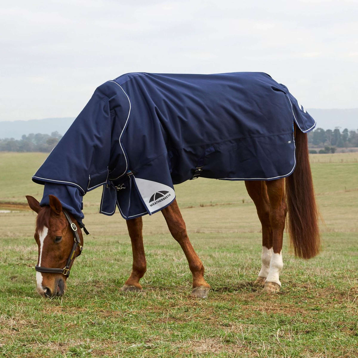 WeatherBeeta ComFiTec Ultra Turnout Detach-A-Neck 360g Navy