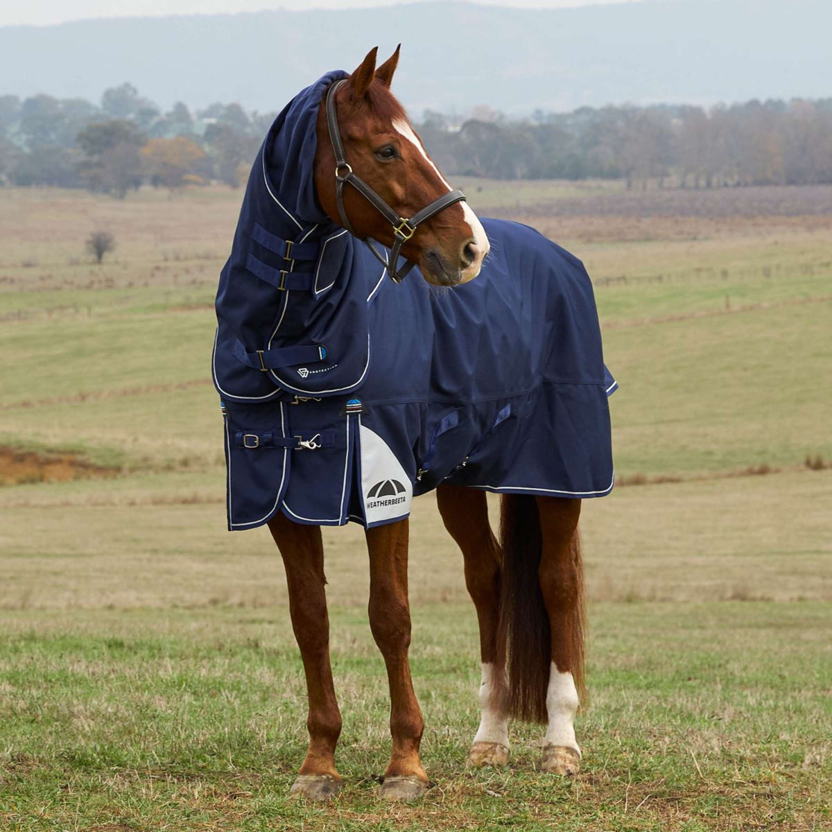 WeatherBeeta ComFiTec Ultra Turnout Detach-A-Neck 360g Navy