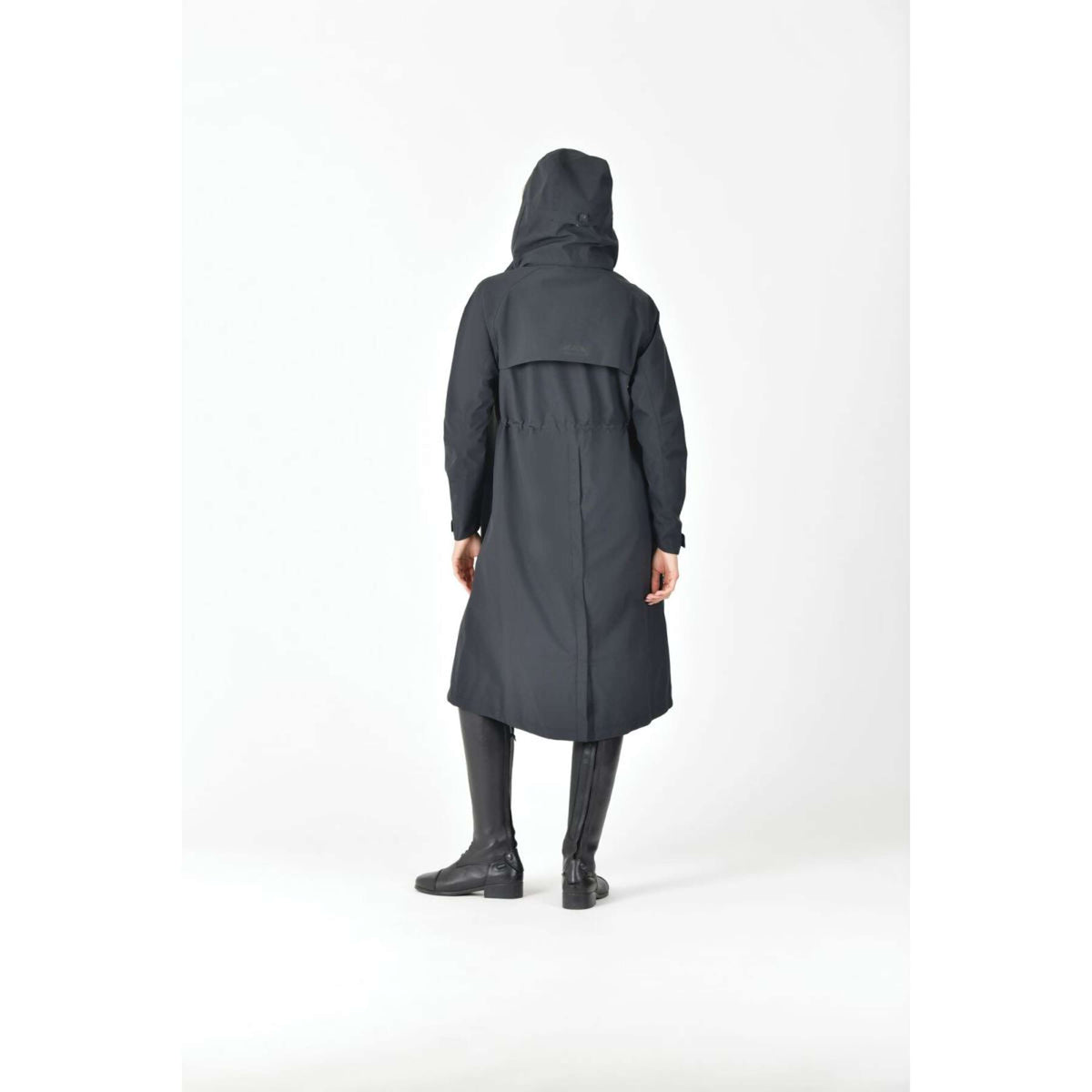 WeatherBeeta Lange Jacke Windbreaker Longline Schwarz