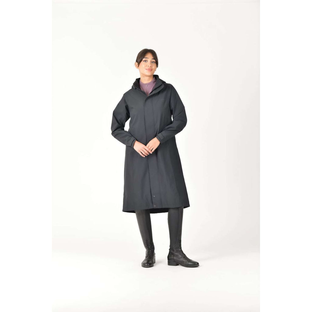 WeatherBeeta Lange Jacke Windbreaker Longline Schwarz