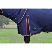 WeatherBeeta ComFiTec Essential Turnout Detach-A-Neck 220g Navy/Burgundy