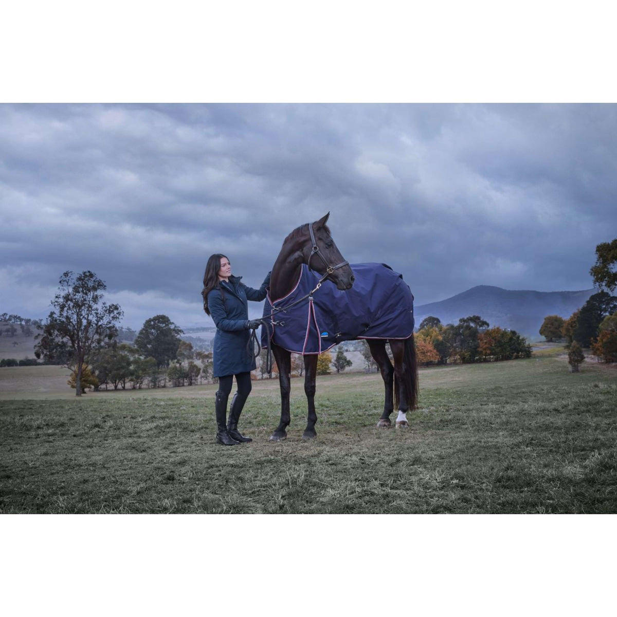 WeatherBeeta ComFiTec Essential Turnout 220g Navy/Burgundy