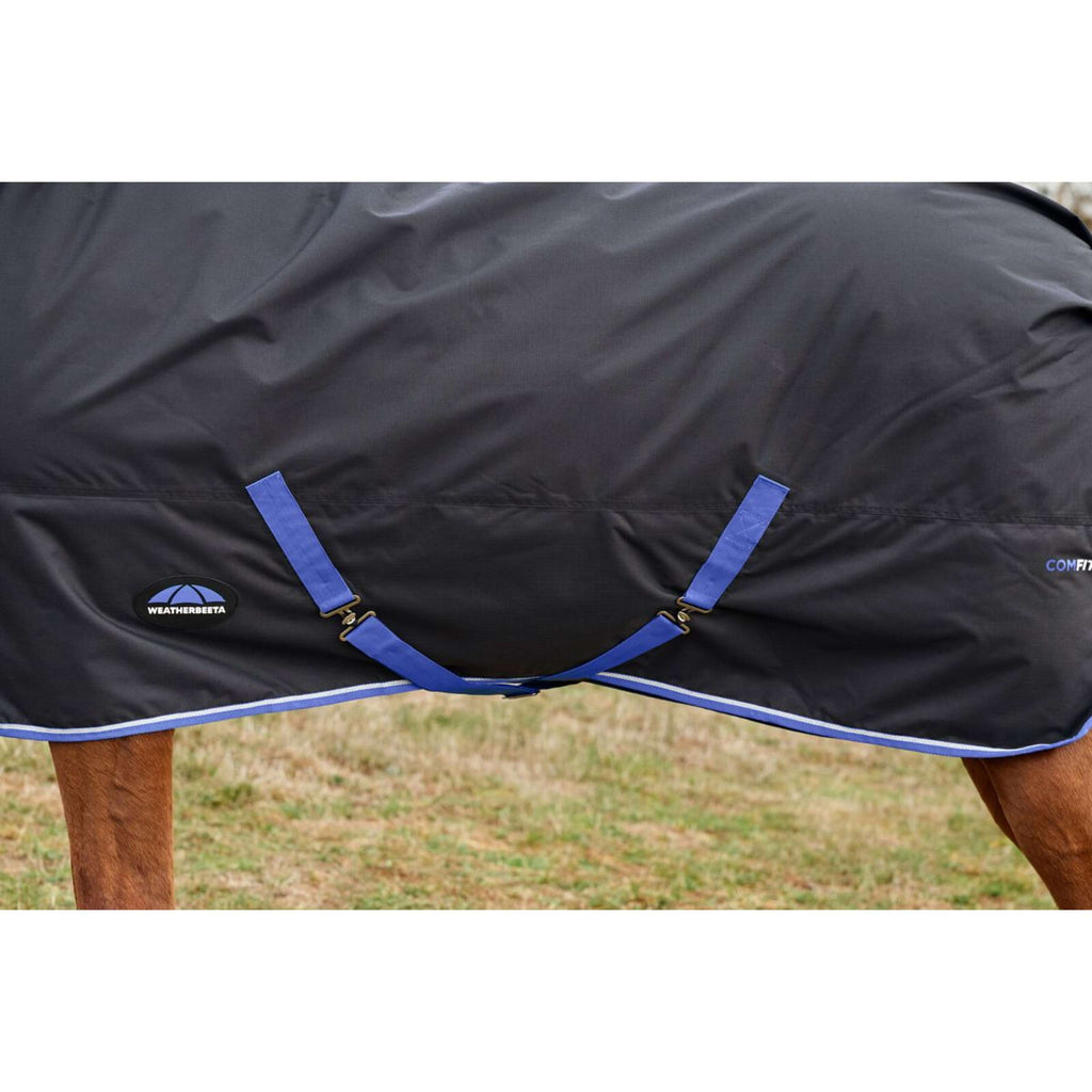 WeatherBeeta ComFiTec Tyro Turnout Standard Neck 220g Schwarz/Kobalt