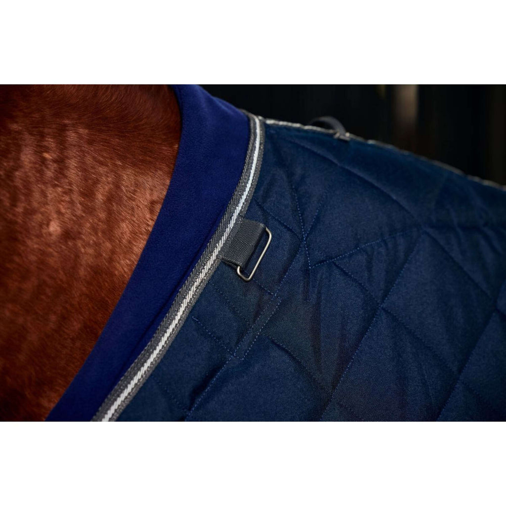 WeatherBeeta Stalldecke ComFiTec 100D Diamond Quilt Detach-A-Neck 220g Navy/Kohle