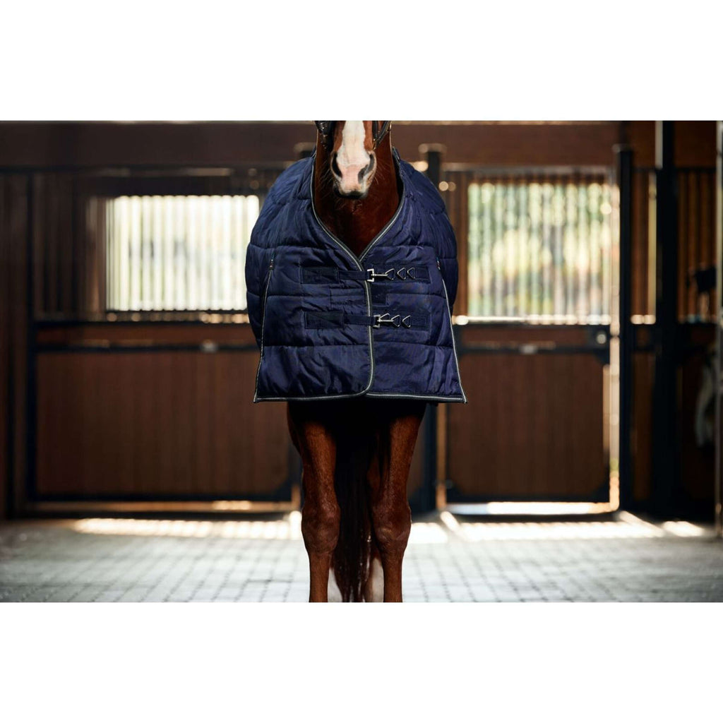WeatherBeeta Stalldecke ComFiTec PP Channel Quilt Detach-A-Neck 220g Navy/Kohle
