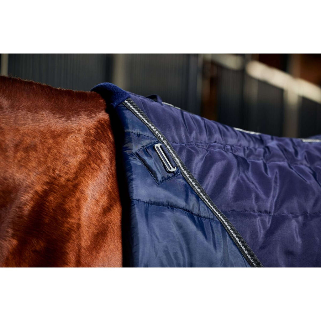 WeatherBeeta Stalldecke ComFiTec PP Channel Quilt Detach-A-Neck 220g Navy/Kohle