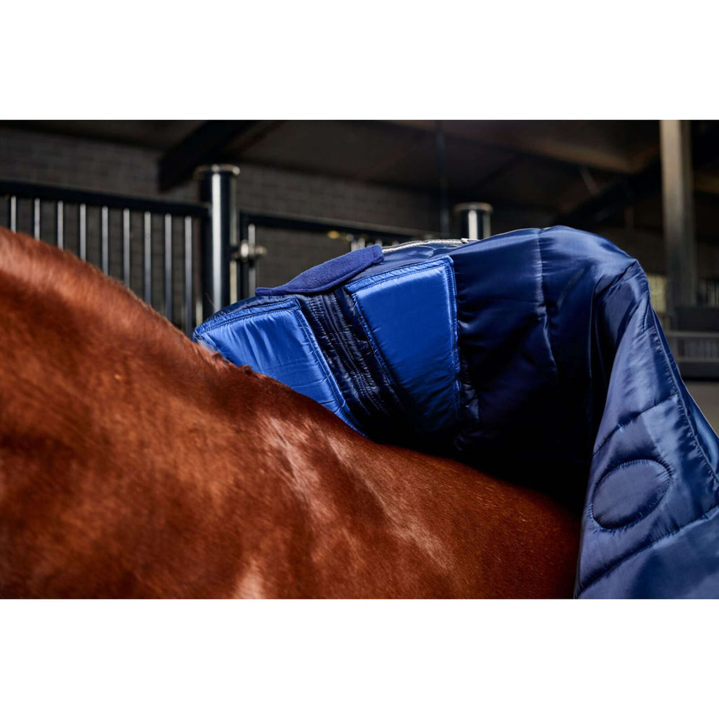 WeatherBeeta Stalldecke ComFiTec PP Channel Quilt Detach-A-Neck 220g Navy/Kohle