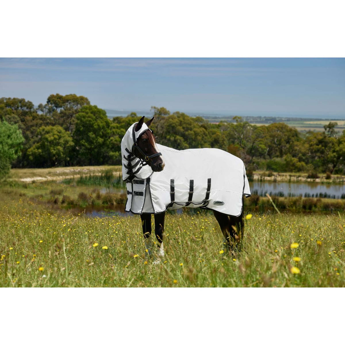 WeatherBeeta Ekzemerdecke ComFiTec Sweet Itch Combo Weiß/Charcoal