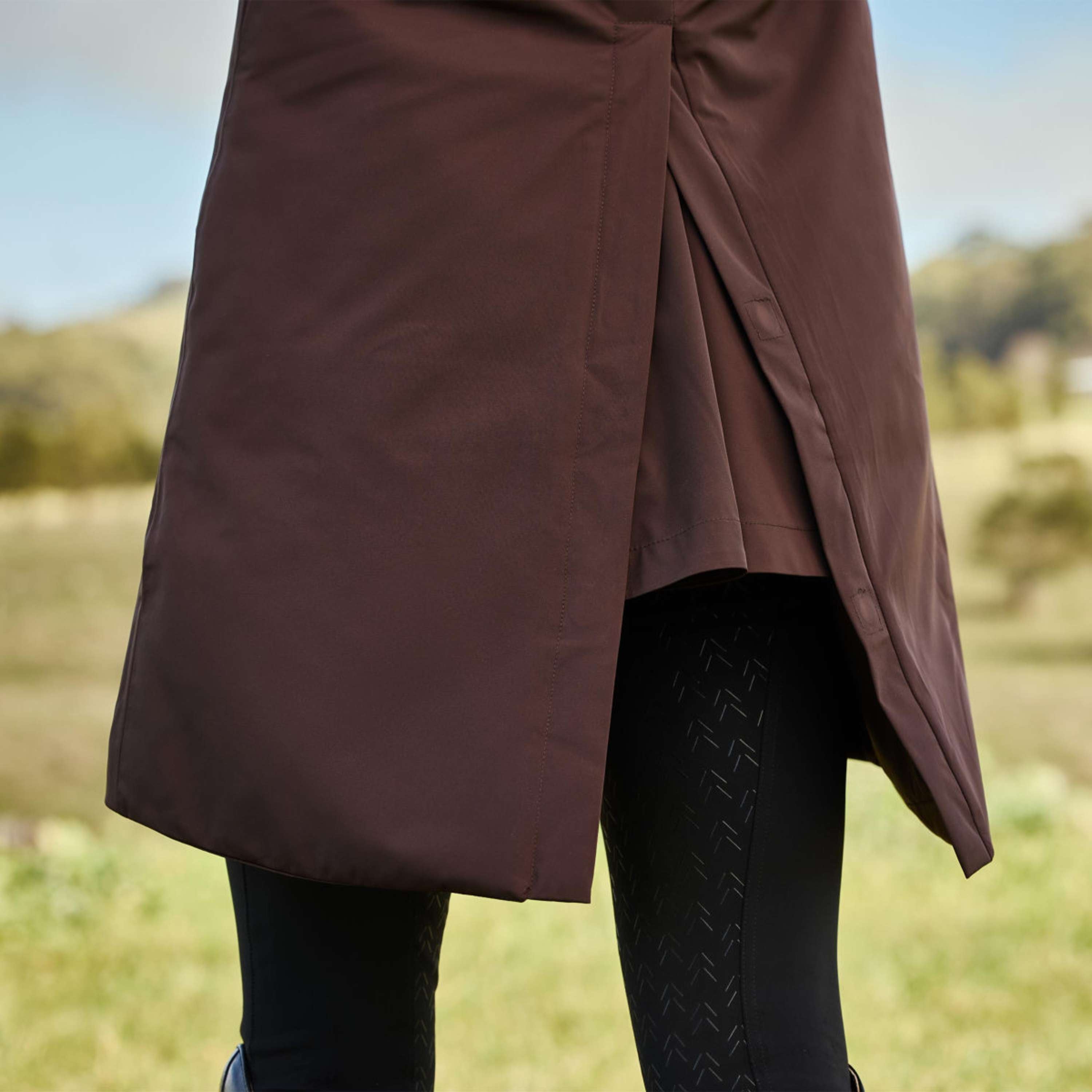 WeatherBeeta Lange Jacke Protect Waterproof Insulated Longline Espresso