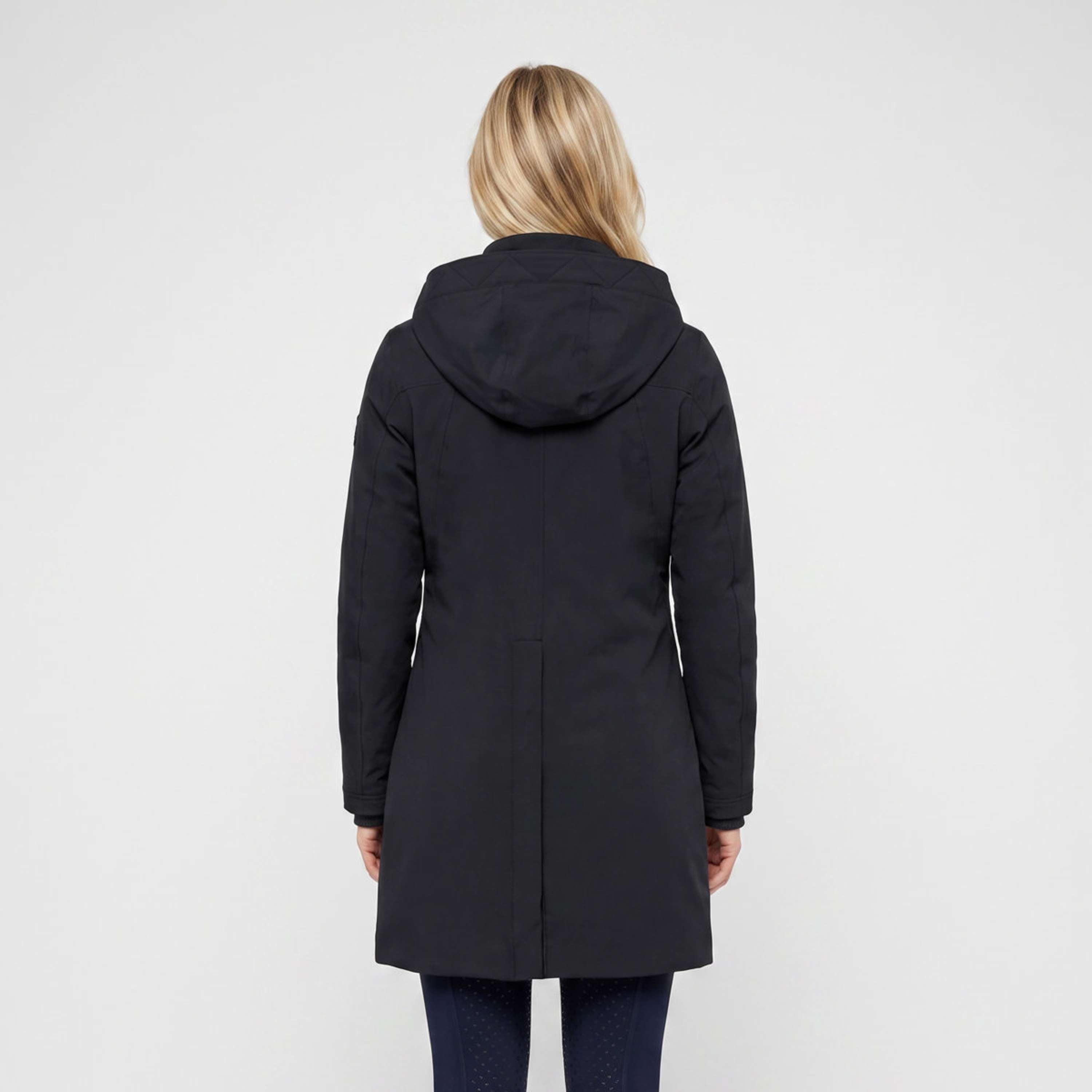 WeatherBeeta Lange Jacke Protect Waterproof Insulated Longline Schwarz