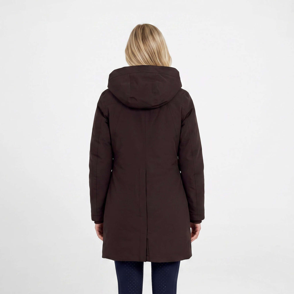 WeatherBeeta Lange Jacke Protect Waterproof Insulated Longline Espresso