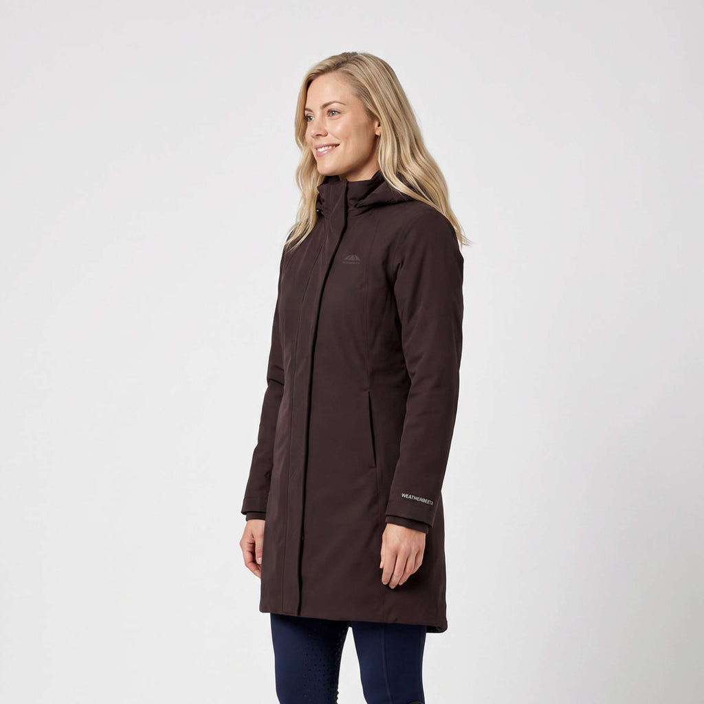 WeatherBeeta Lange Jacke Protect Waterproof Insulated Longline Espresso
