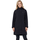 WeatherBeeta Lange Jacke Windbreaker Reflective Longline Schwarz