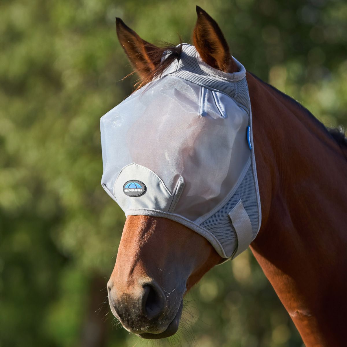WeatherBeeta Fliegenmaske ComFiTec Fine Ohne Ohren Grau