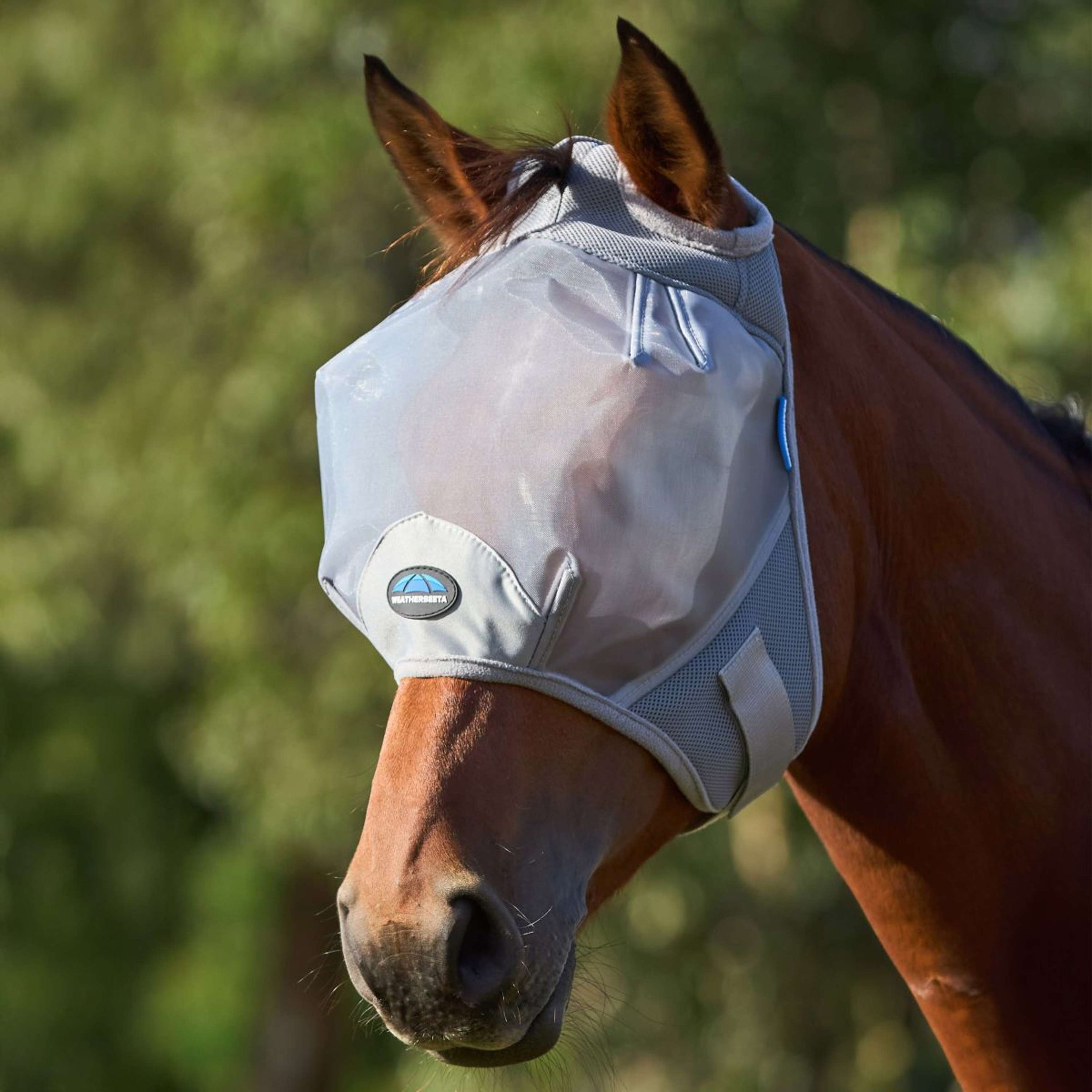 WeatherBeeta Fliegenmaske ComFiTec Fine Ohne Ohren Grau
