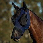 WeatherBeeta Fliegenmaske ComFiTec Luxe Stretch mit Ohren und Nase Navy/Schwarz