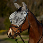 WeatherBeeta Fliegenmaske ComFiTec Hexi Ride On Fly mit Ohren Silber