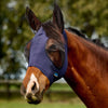 WeatherBeeta Fliegenmaske ComFiTec Deluxe Stretch mit Ohren Navy/Schwarz