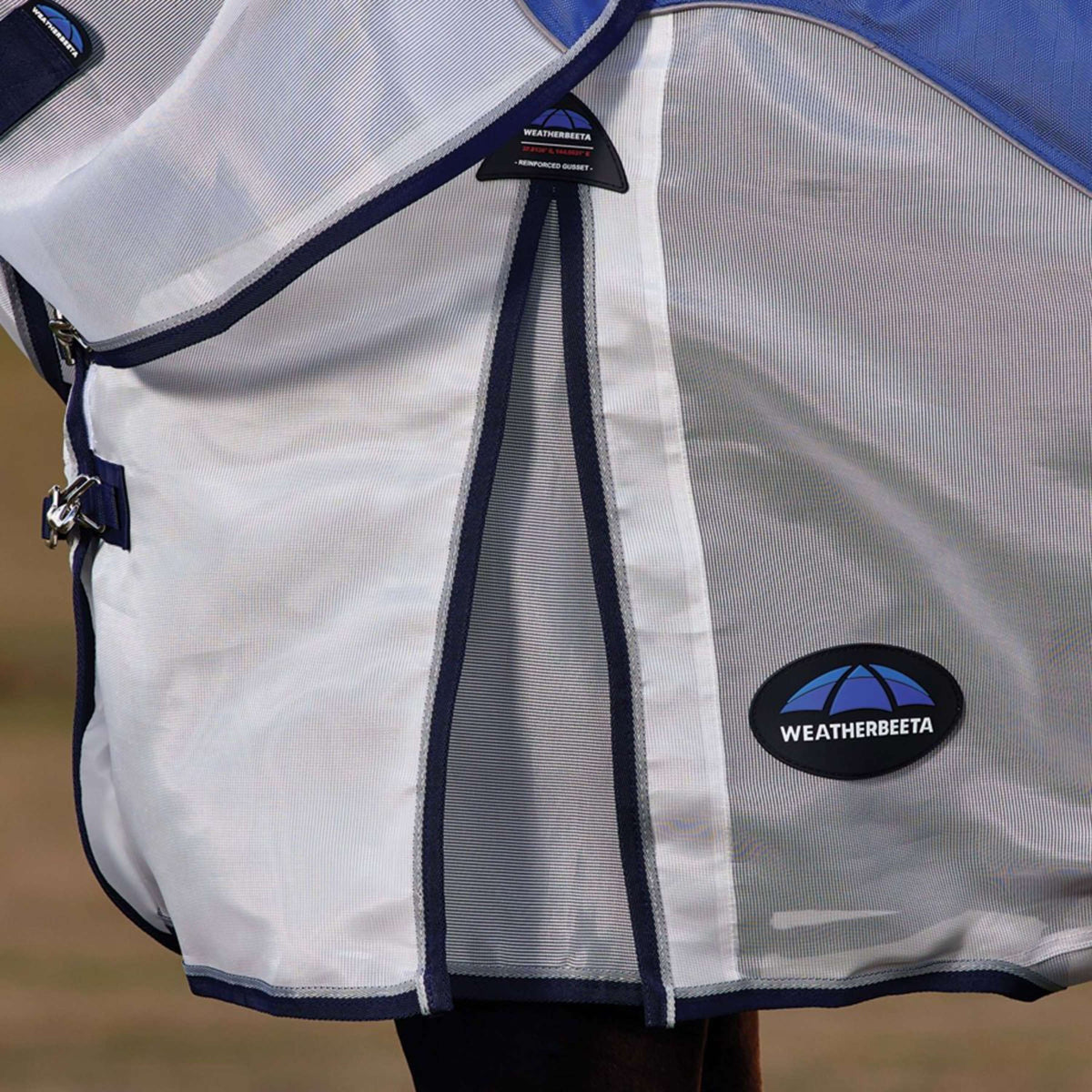 WeatherBeeta ComFiTec Duo Shield Deatch-A-Neck Blau/Silber/Navy