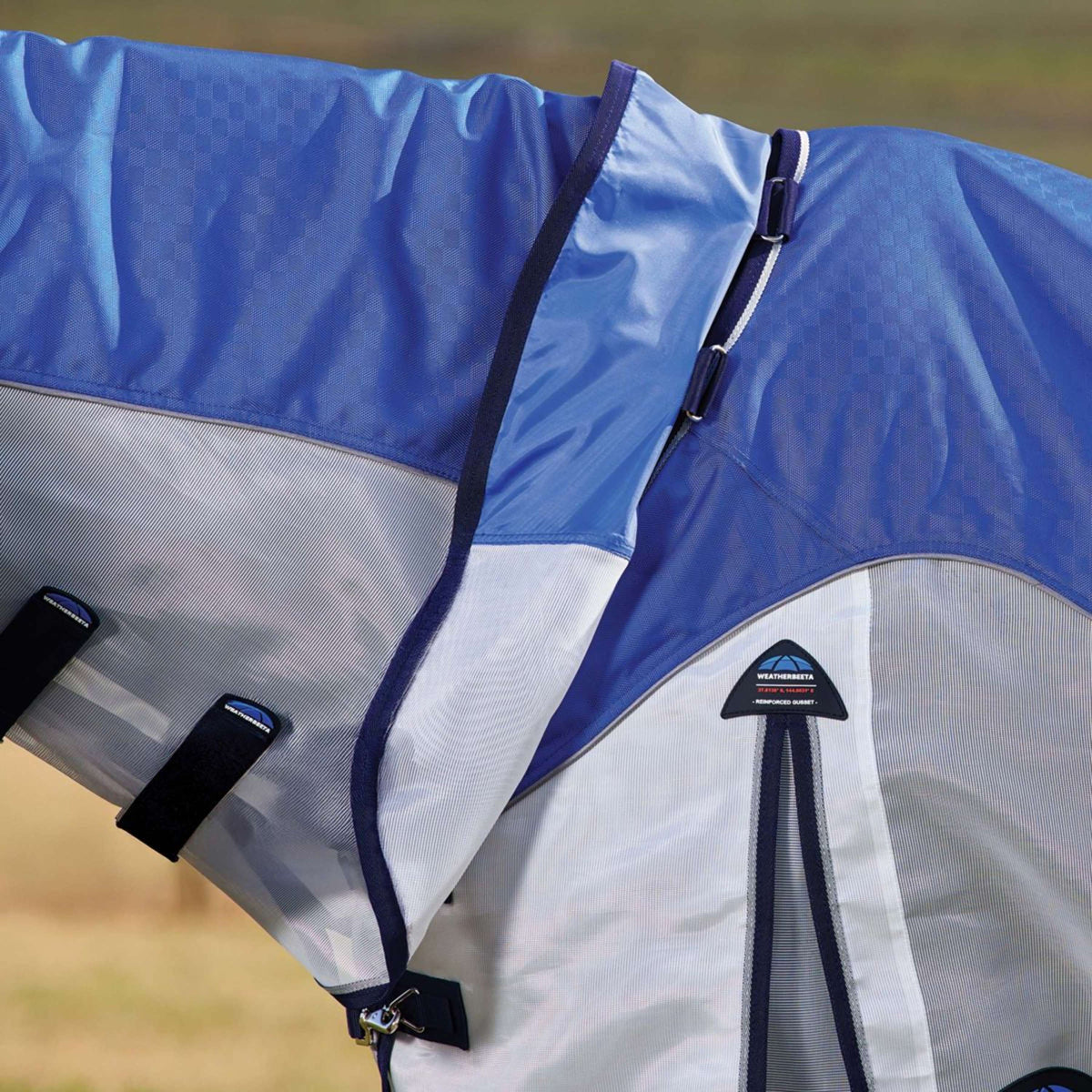 WeatherBeeta ComFiTec Duo Shield Deatch-A-Neck Blau/Silber/Navy