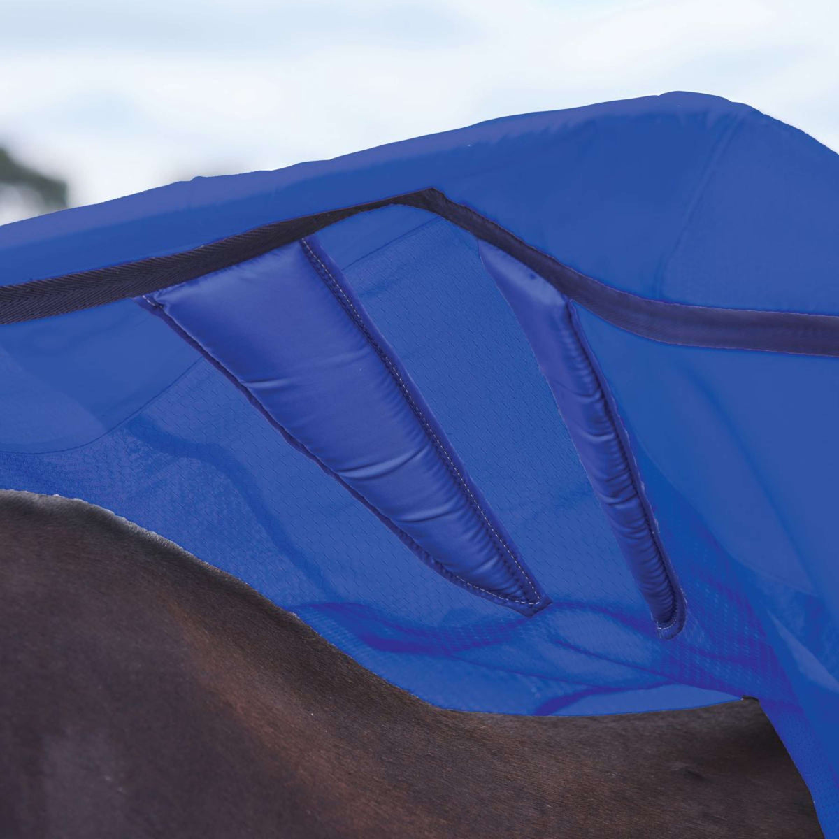 WeatherBeeta ComFiTec Duo Shield Deatch-A-Neck Blau/Silber/Navy