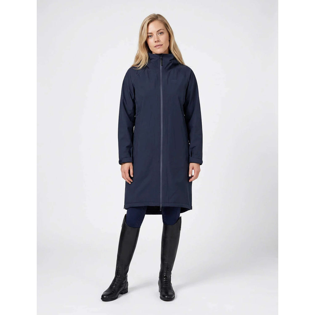 WeatherBeeta Lange Jacke Spectator Waterproof Fleece Lined Navy