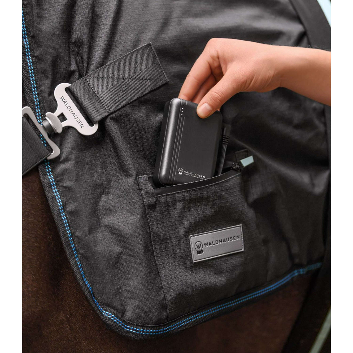 Waldhausen Powerbank fÃ¼r TecSupreme Heiz- und Massagedecke Schwarz